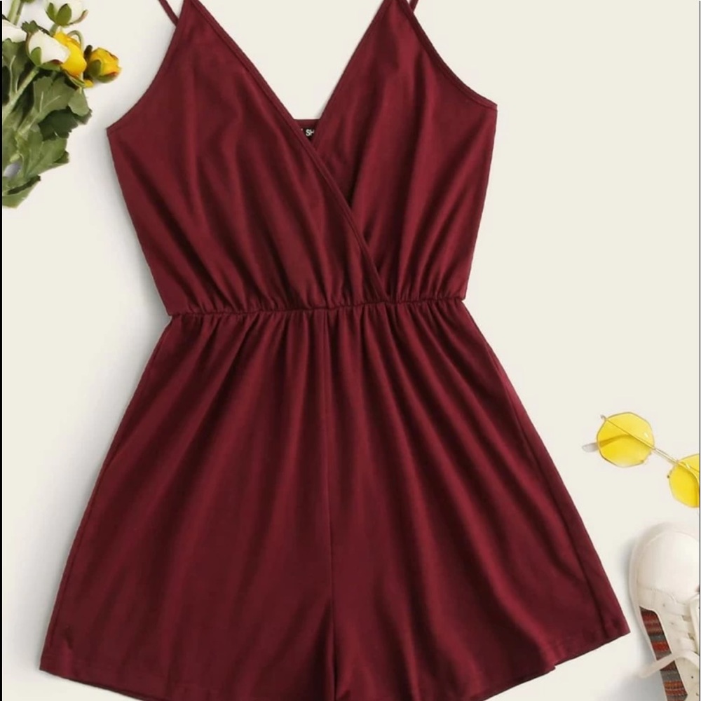 Shein Maroon Romper